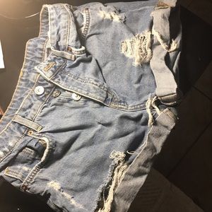 Denim shorts